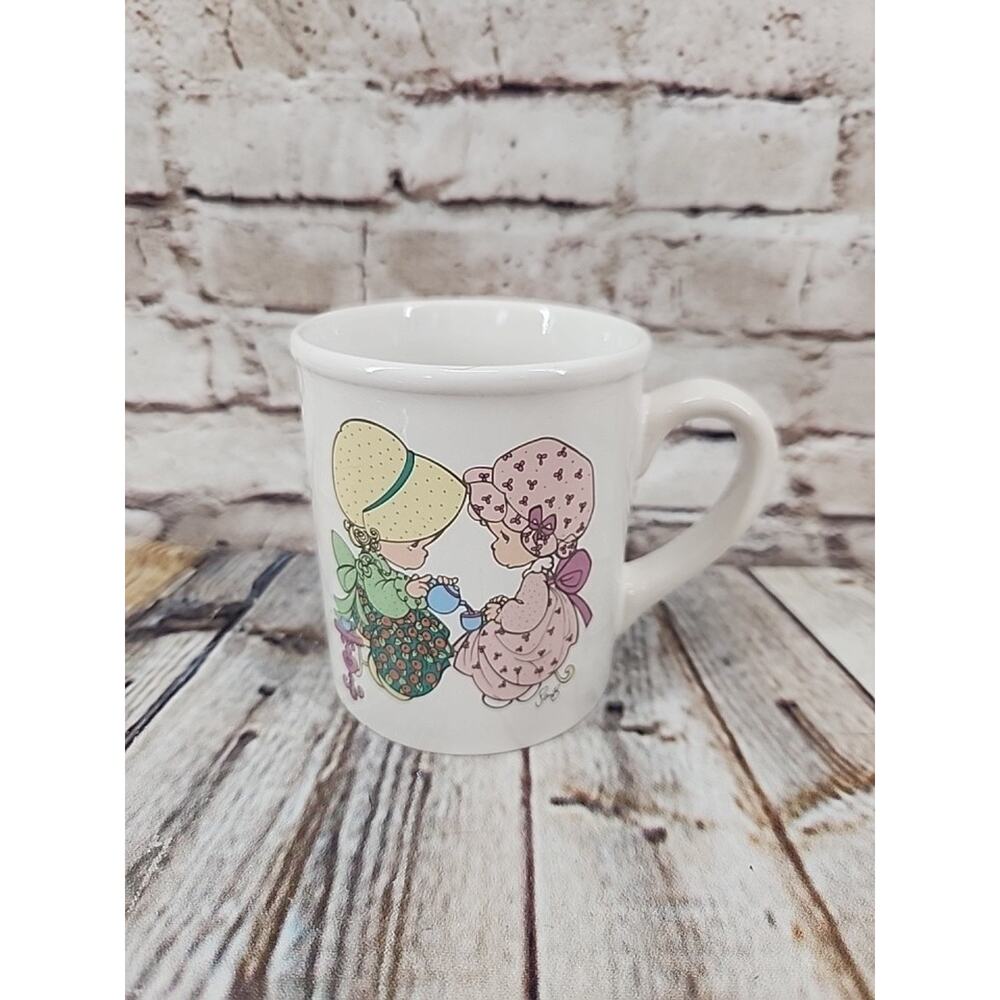 Precious Moments "Friendship Hits The Spot" Friends Coffee Mug Cup Vintage 1994